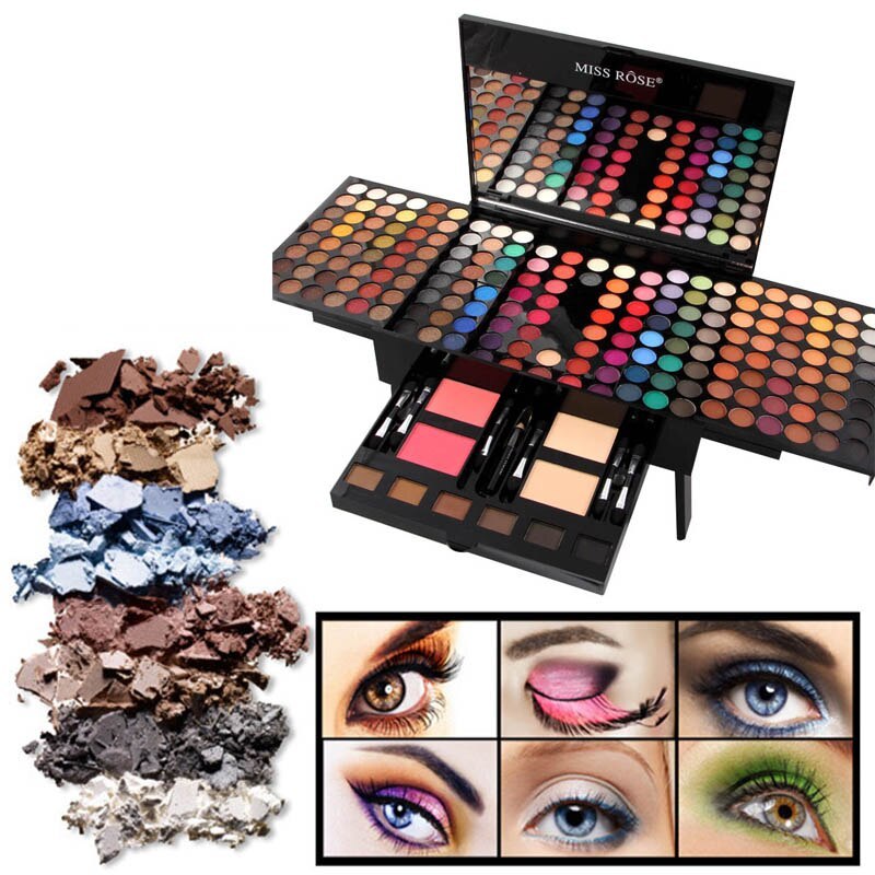 180 Color Eyeshadow & Blush Makeup Palette – Piano-Shaped Personalized Cosmetic Box for Full Face Makeup Looks