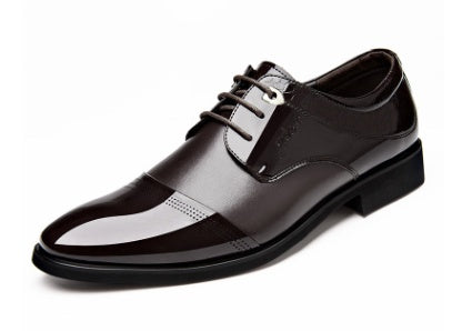New Spring Men's Business Dress Shoes – Fashionable Lace-Up Formal Shoes for Office & Events