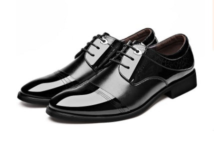 New Spring Men's Business Dress Shoes – Fashionable Lace-Up Formal Shoes for Office & Events