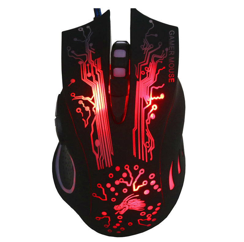 5500DPI Wired Gaming Mouse – 7-Button USB Optical RGB LED Mouse for PC Laptop Desktop Gamers