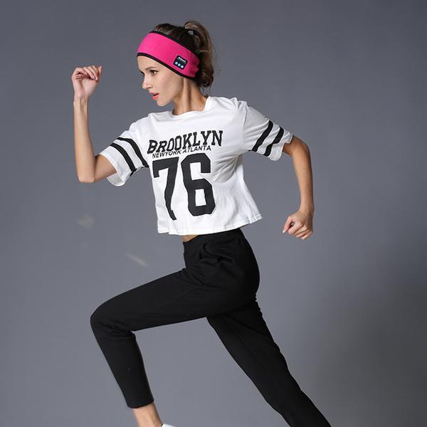 Wireless Bluetooth Headband – Outdoor Fitness & Yoga Headband with Hands-Free Audio for Exercise & Sports