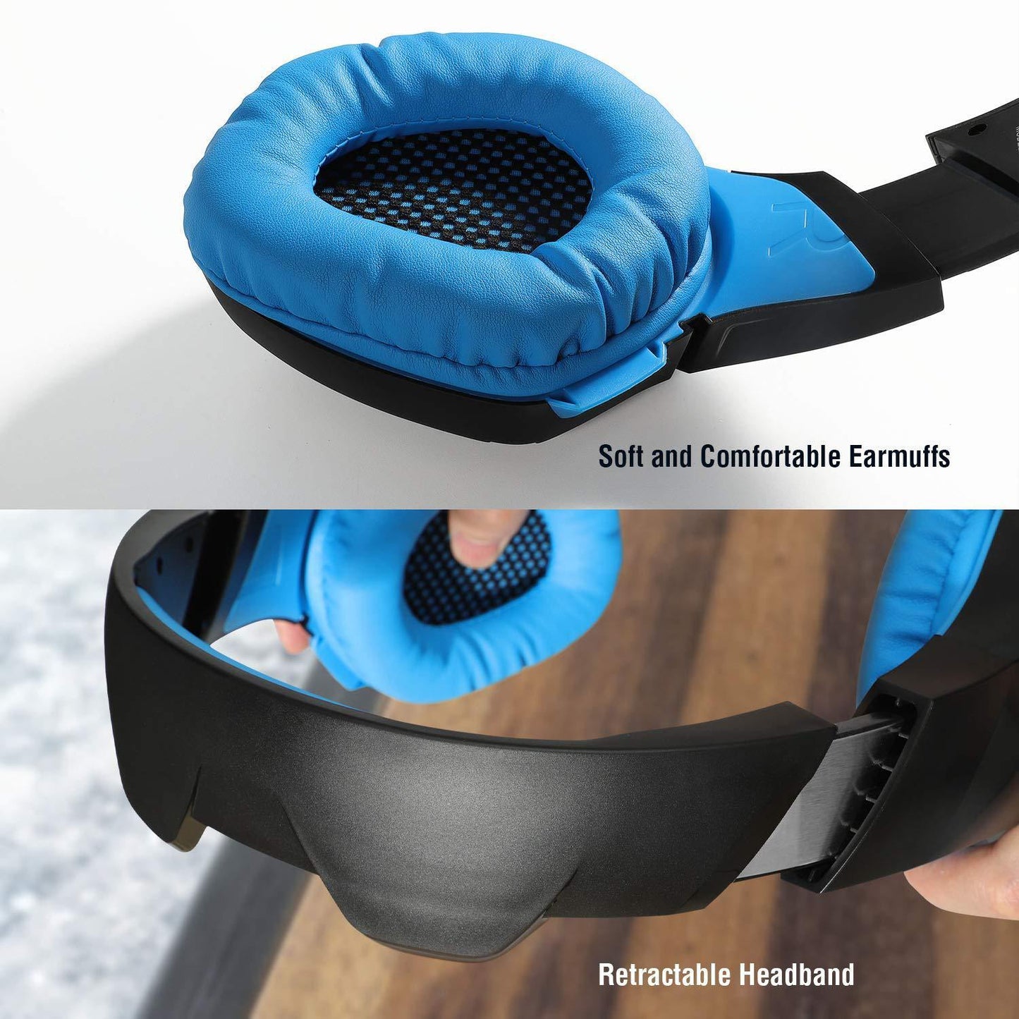 High-Performance Gaming Headset – Wired/Wireless, Noise-Canceling, Comfortable Design for PC, Xbox, and PlayStation