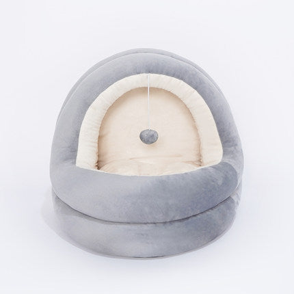 Premium Cat House Sofa Bed - Luxury Enclosed Pet Sanctuary with Ultra-Soft Comfort