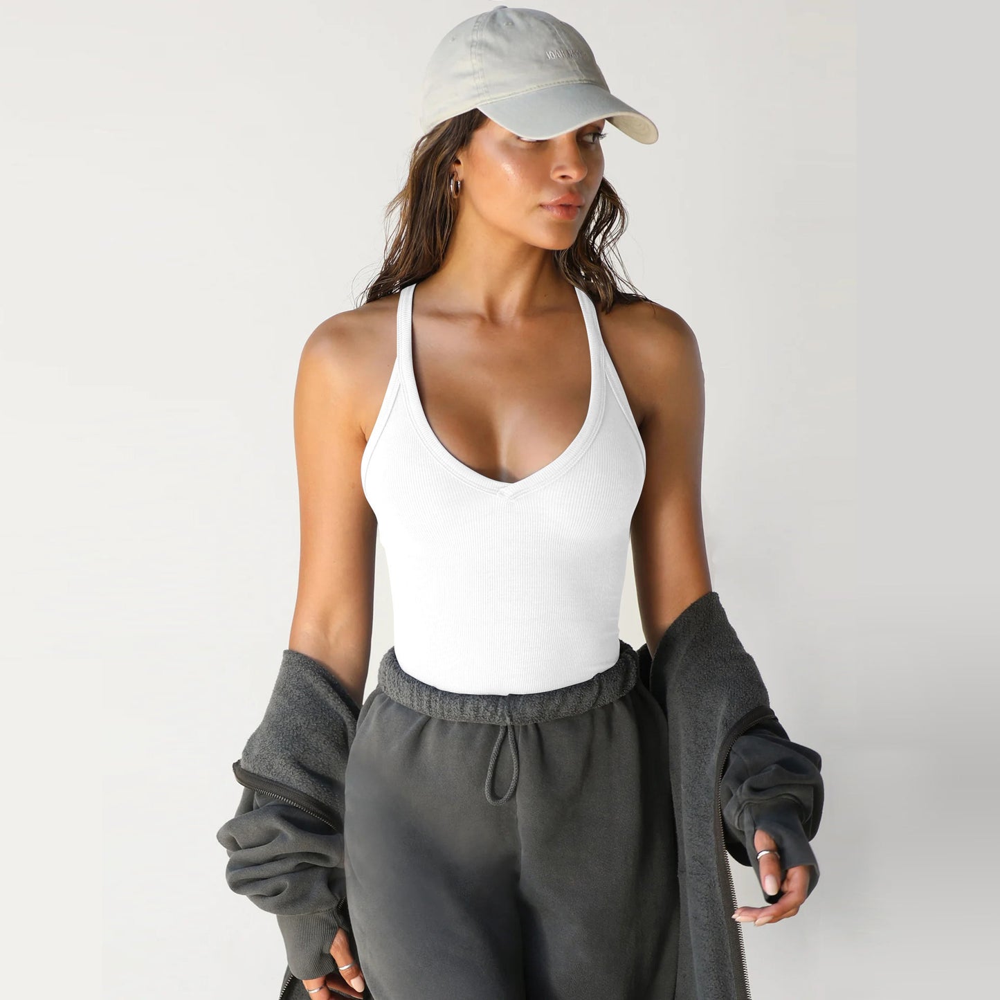 Women's Spring Knitted Vest – Sexy Slim Fit Sleeveless Top for Casual Style