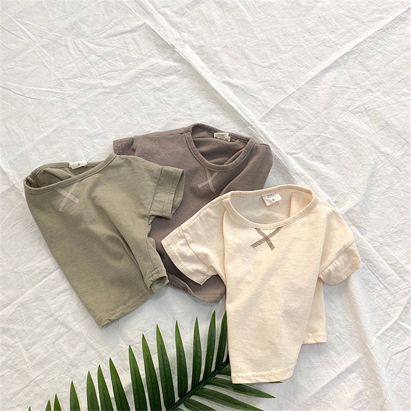 Summer Baby T-Shirt – Soft and Comfortable Simple Short-Sleeved Tee for Boys and Girls