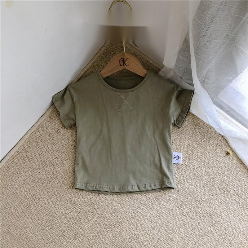 Summer Baby T-Shirt – Soft and Comfortable Simple Short-Sleeved Tee for Boys and Girls