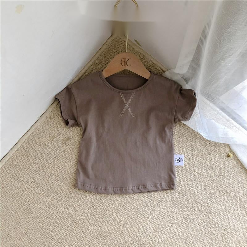 Summer Baby T-Shirt – Soft and Comfortable Simple Short-Sleeved Tee for Boys and Girls