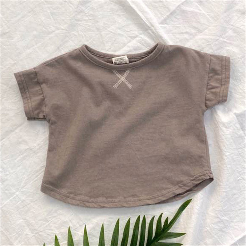 Summer Baby T-Shirt – Soft and Comfortable Simple Short-Sleeved Tee for Boys and Girls