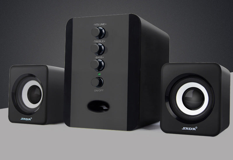 D-202 Computer Speakers – Combination Music Player, Subwoofer Sound Box, Stereo for Smart Phones & Desktop
