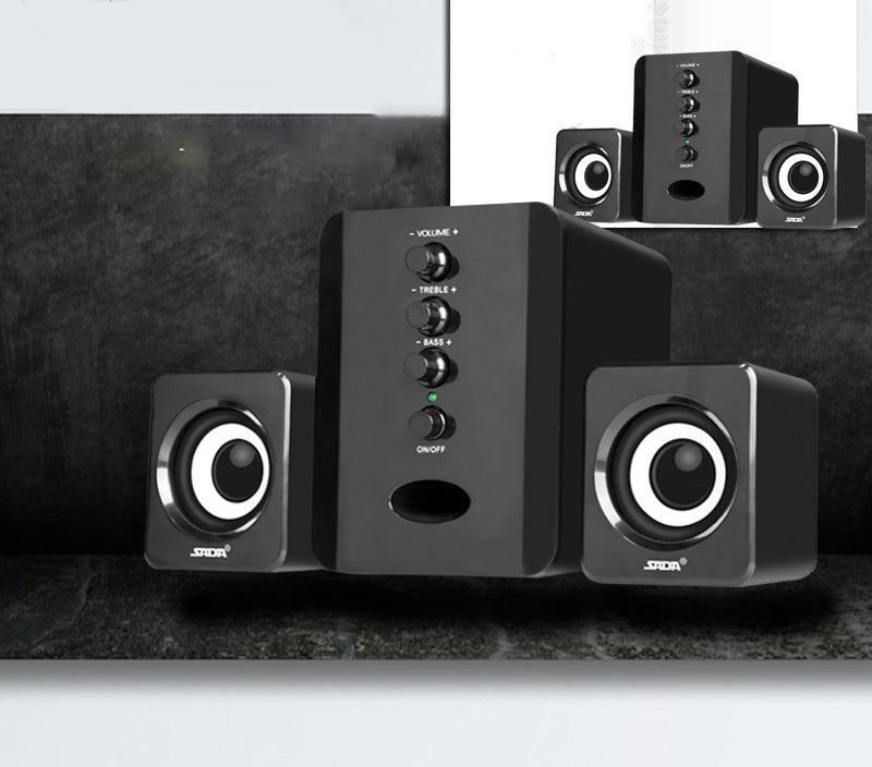 D-202 Computer Speakers – Combination Music Player, Subwoofer Sound Box, Stereo for Smart Phones & Desktop