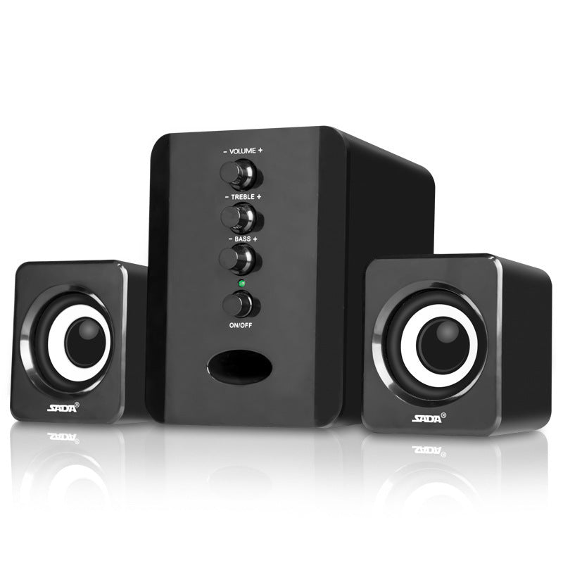 D-202 Computer Speakers – Combination Music Player, Subwoofer Sound Box, Stereo for Smart Phones & Desktop