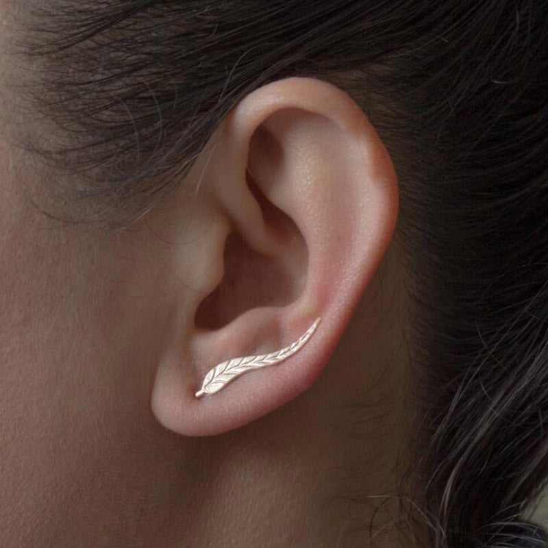 Natural Landscape Mountain Ear Climber Earrings - Trekking & Geography Jewelry