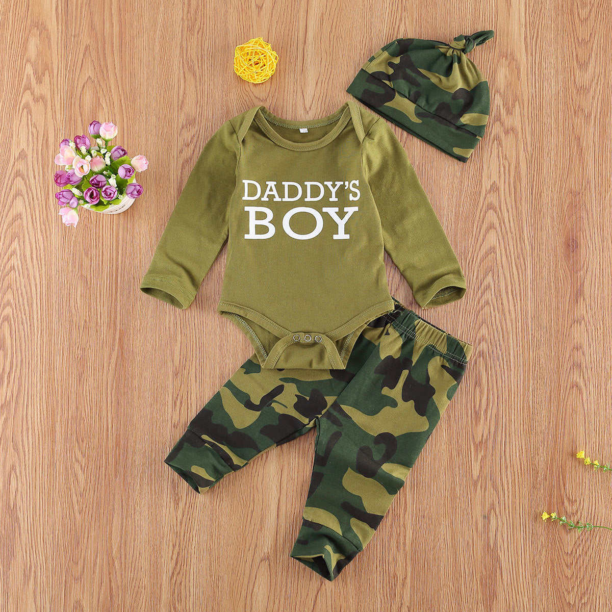 New Kids Camouflage Set – Letter Printed Children’s Clothing Outfit for Boys & Girls