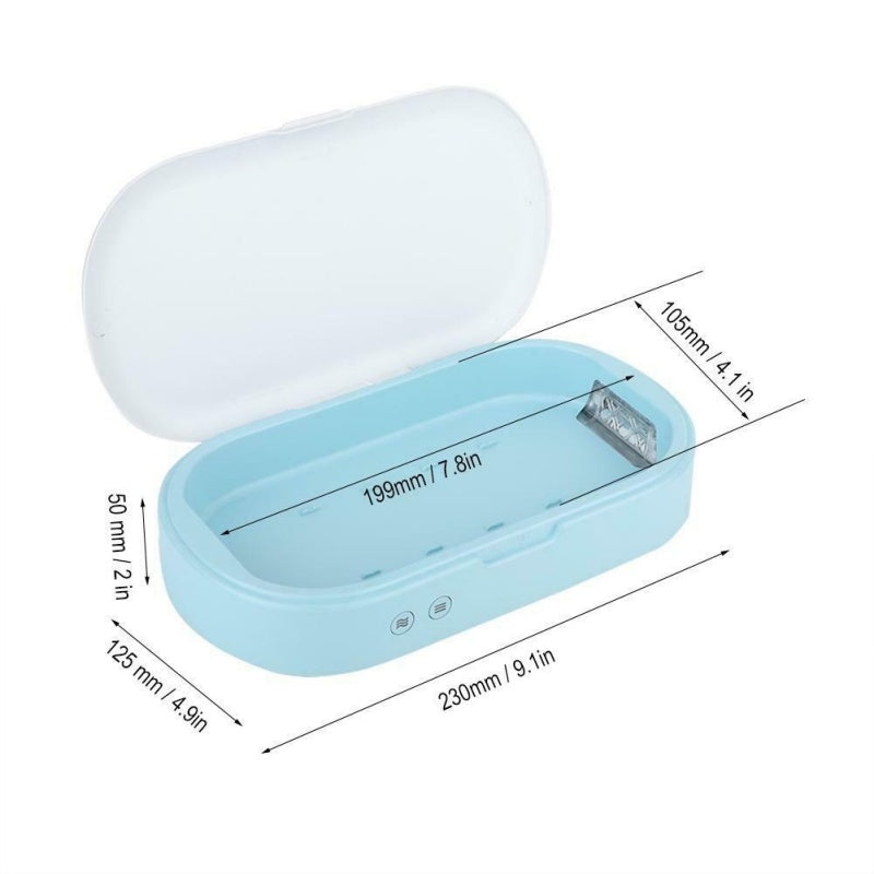 5V Double UV Phone Sterilizer Box – Jewelry & Phone Cleaner with Personal Sanitizer Disinfection and Aromatherapy