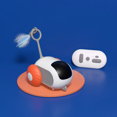 Smart Remote Control Cat Car - Interactive USB Rechargeable Toy with Self-Moving Technology