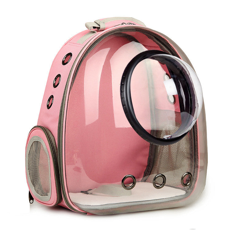 Premium Transparent Cat Carrier Backpack - Space Capsule Design for Safe & Stylish Pet Travel