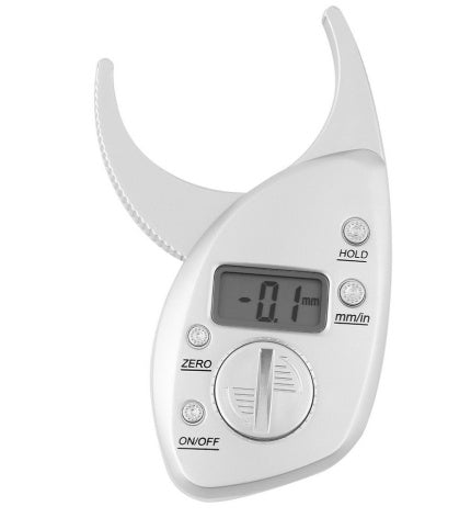 Digital Body Fat Caliper with LCD Display – Skinfold Analyzer, Slimming Tape Measure, Anti-Slip Handle for Weight Loss Monitoring