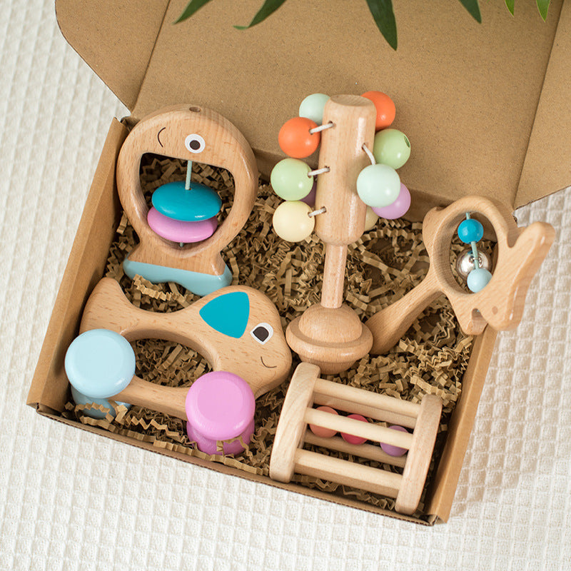 Newborn Baby Beech Educational Toys – Safe and Non-Toxic Wooden Learning Toys for Infants, Sensory Development