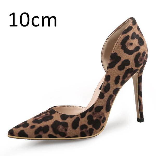 Leopard Print Pointed Toe High Heels – Stylish Women's Stiletto Dress Shoes
