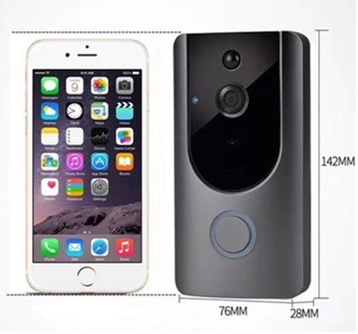 Smart WiFi Video Doorbell Camera – Visual Intercom, Night Vision, and Wireless Security Camera with Chime