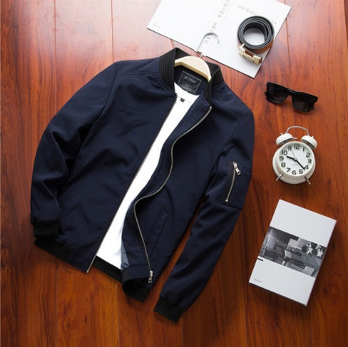 Trendy Casual Men's Baseball Jacket – Youth Fashion Uniform