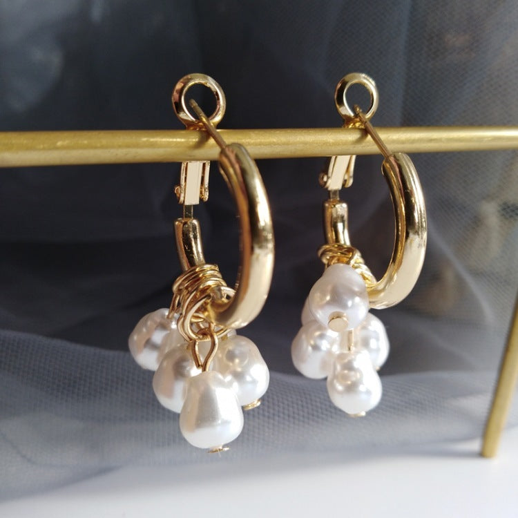 Pearl Tassel Earrings - Simple and Elegant
