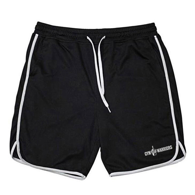 Summer Brand Mesh Quick-Dry Fitness Shorts for Men – Knee-Length Gym Workout Shorts