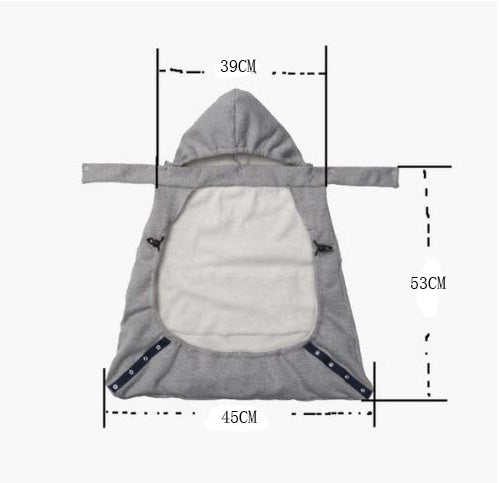 Windproof Baby Backpack Blanket – Cozy Baby Sling for Outdoor Adventures, Keep Your Baby Warm and Protected