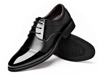 New Spring Men's Business Dress Shoes – Fashionable Lace-Up Formal Shoes for Office & Events