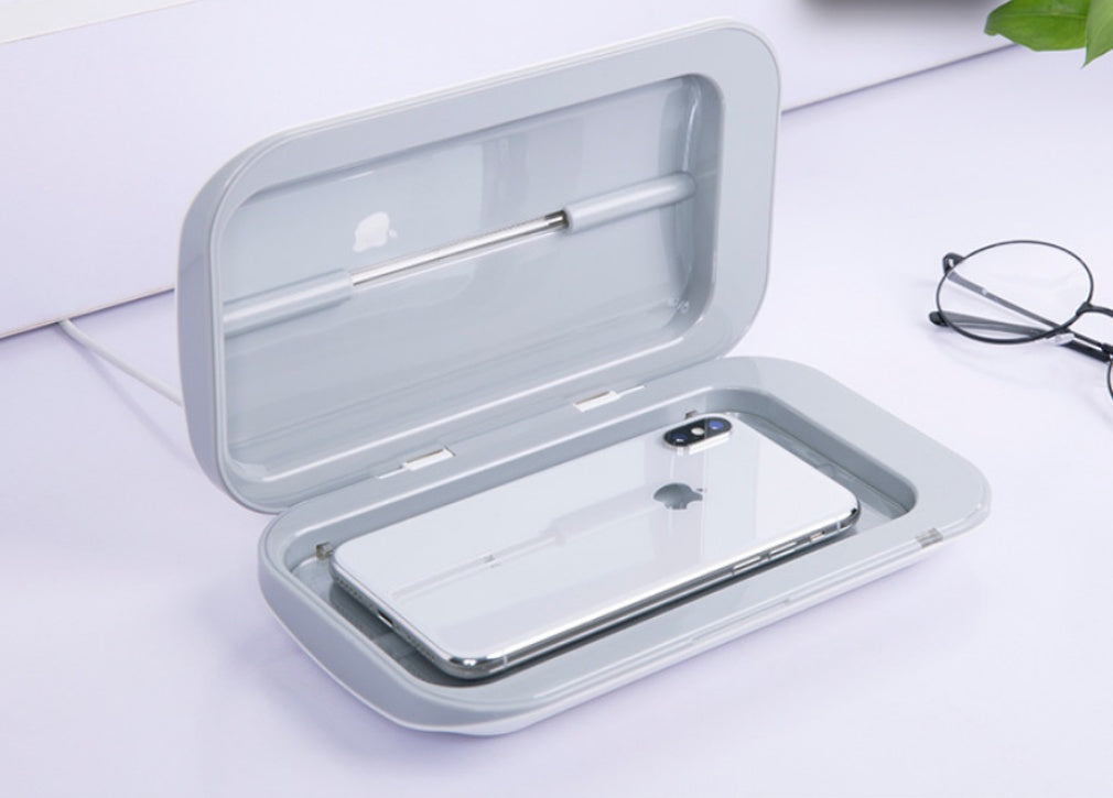 5V Double UV Phone Sterilizer Box – Jewelry & Phone Cleaner with Personal Sanitizer Disinfection and Aromatherapy
