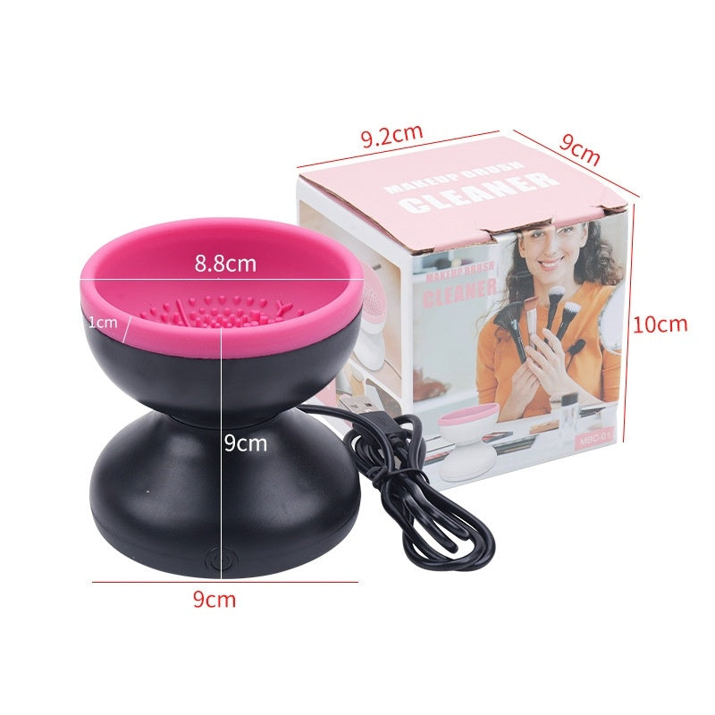 USB Electric Makeup Brush Cleaner – Automatic Portable Cosmetic Brush Washing & Drying Machine for All Brush Sizes