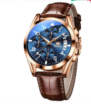 Luxury Men's Waterproof Luminous Quartz Watch - Stylish and Durable Wristwatch for Men