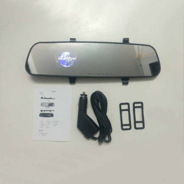 1080P HD Rearview Mirror Dash Cam – Wide-Angle Driving Recorder with Loop Recording & Night Vision