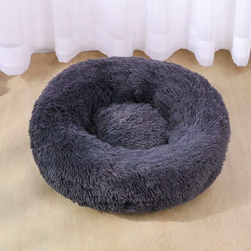 Premium Luxury Plush Dog Bed - Ultra-Soft Washable Velvet Sofa for Deep Sleep & Comfort