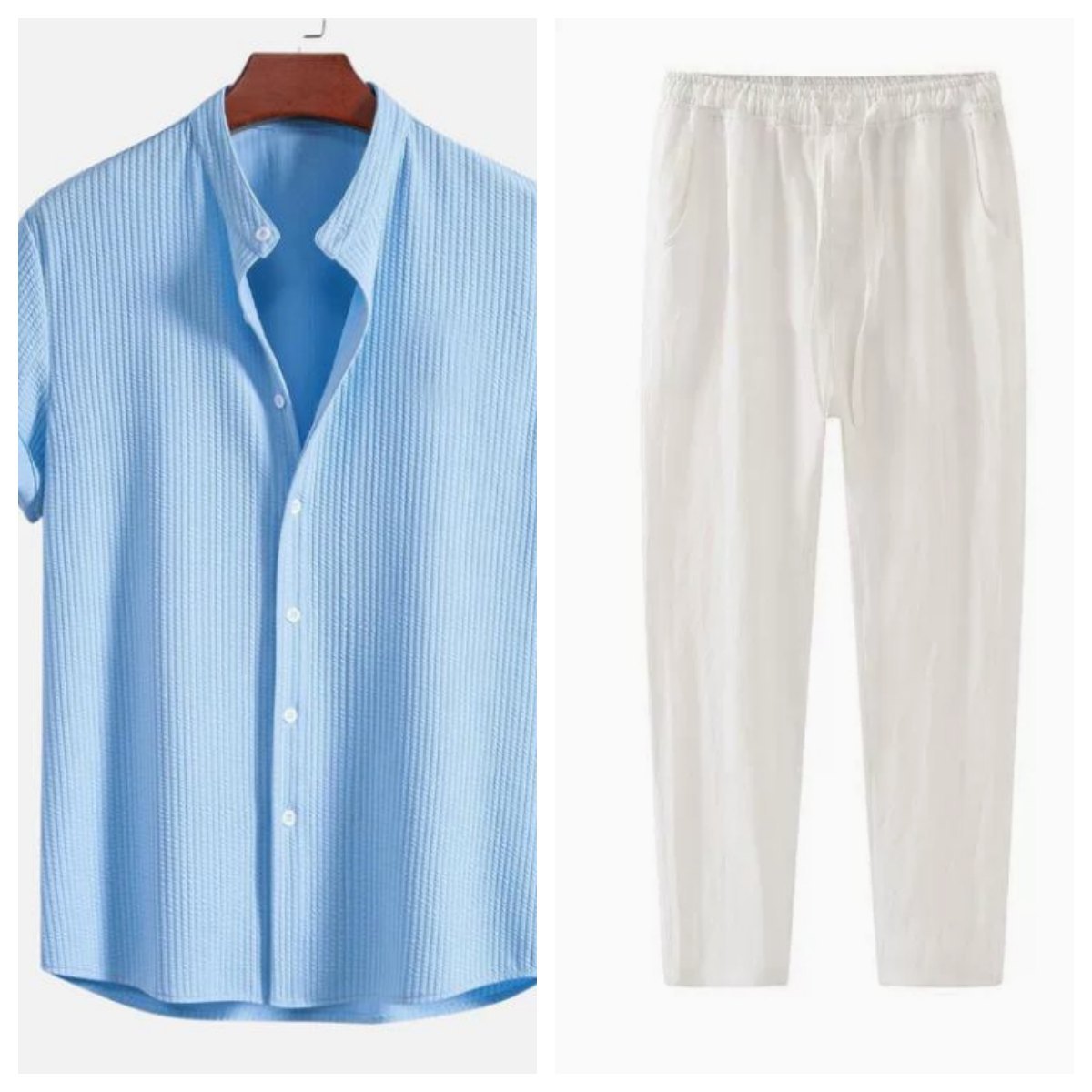 Short Sleeve Loose Shirt Top for Men, Summer Casual Clothing