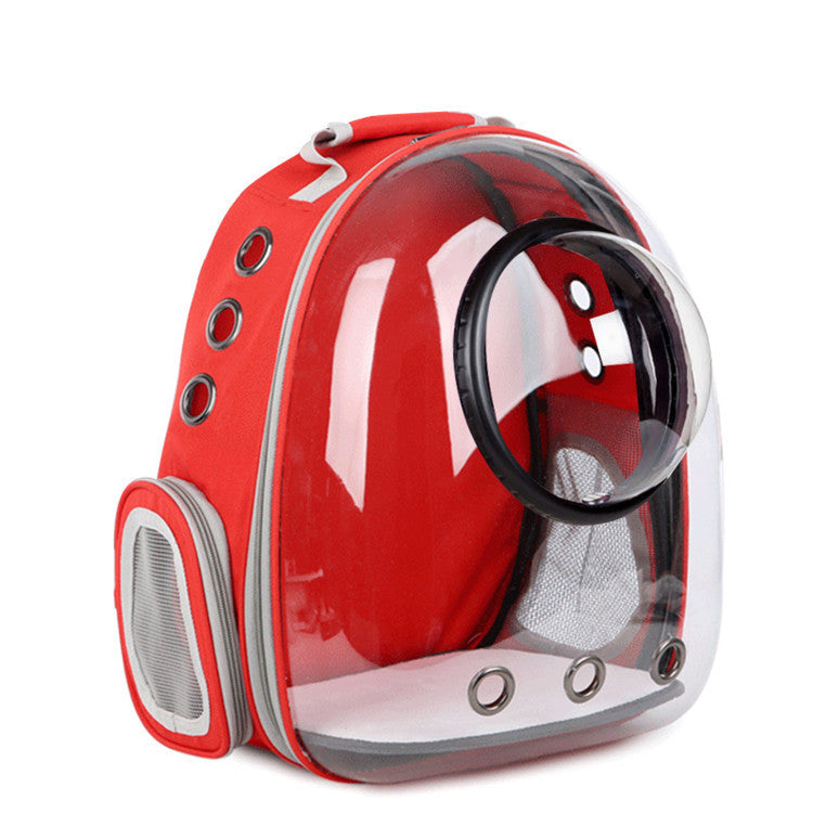 Premium Transparent Cat Carrier Backpack - Space Capsule Design for Safe & Stylish Pet Travel