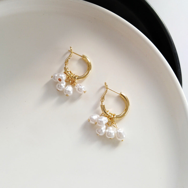 Pearl Tassel Earrings - Simple and Elegant
