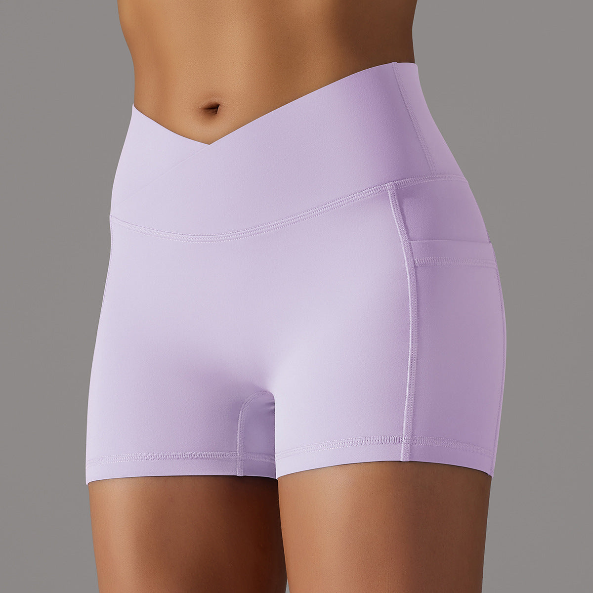 Women's Yoga Shorts with Phone Pocket – Fitness Sports Pants for Comfortable Workouts & Activewear