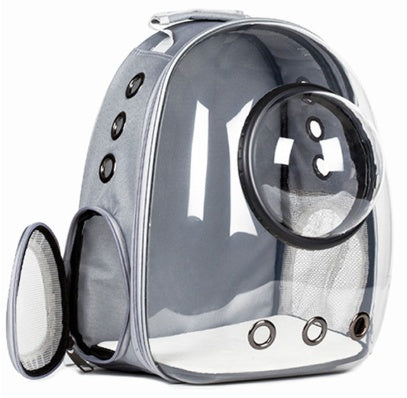 Premium Transparent Cat Carrier Backpack - Space Capsule Design for Safe & Stylish Pet Travel