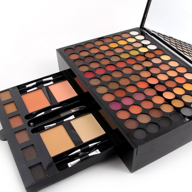180 Color Eyeshadow & Blush Makeup Palette – Piano-Shaped Personalized Cosmetic Box for Full Face Makeup Looks