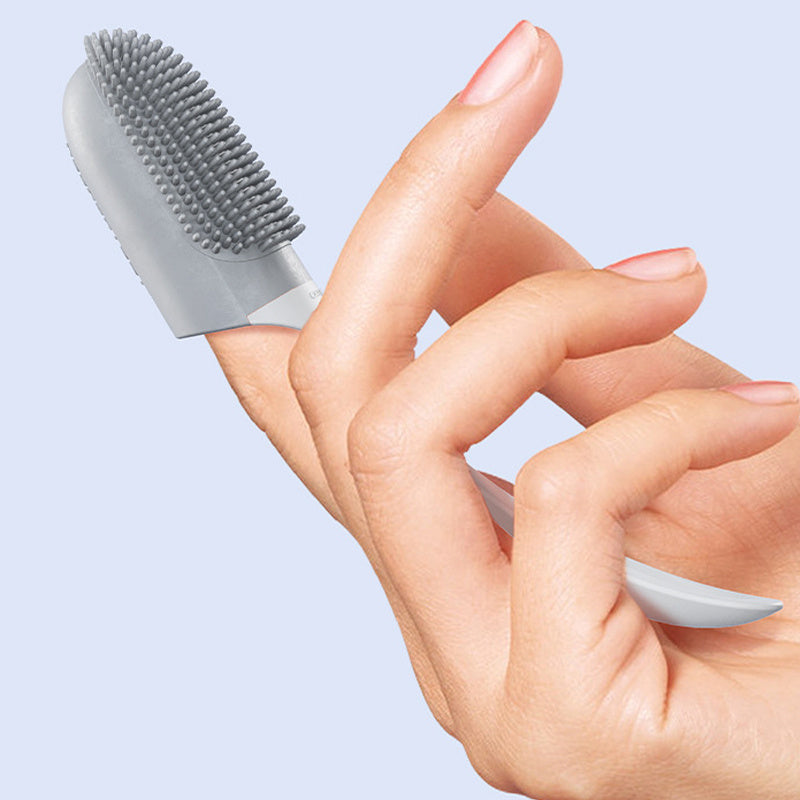Professional Pet Dental Care Kit - Veterinarian-Approved Silicone Finger Toothbrush for Dogs & Cats