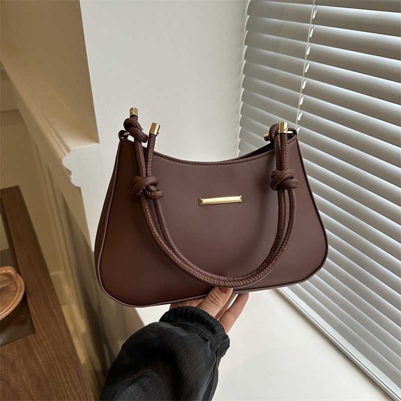 Women's High-End Small Square Armpit Handbag – Elegant Designer Shoulder Purse
