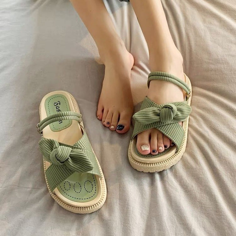 Versatile Women's Two-Wear Flat Platform Sandals – Comfortable Summer Footwear for Every Occasion