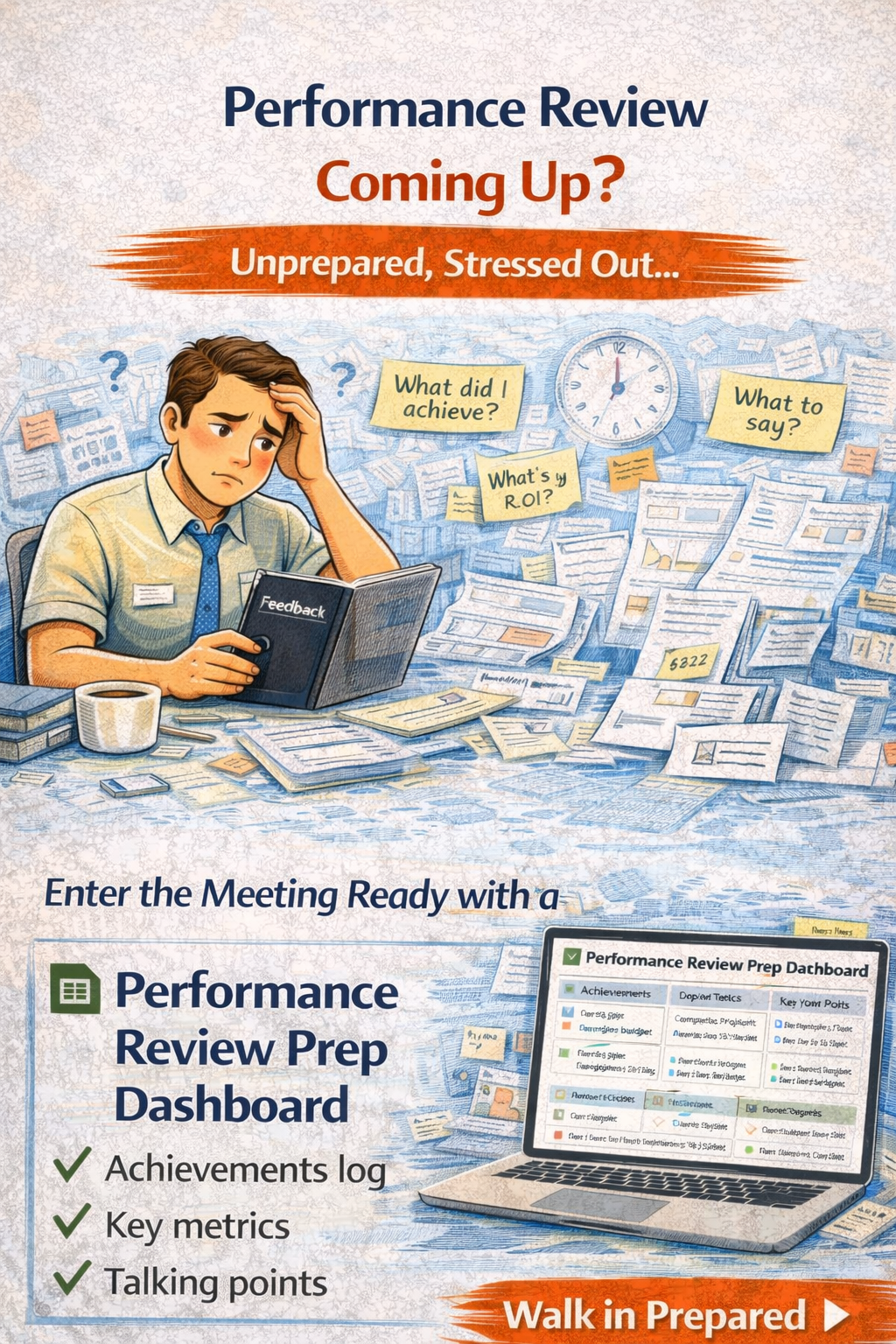 Performance Review Prep Dashboard | Document Impact, Advance Your Career