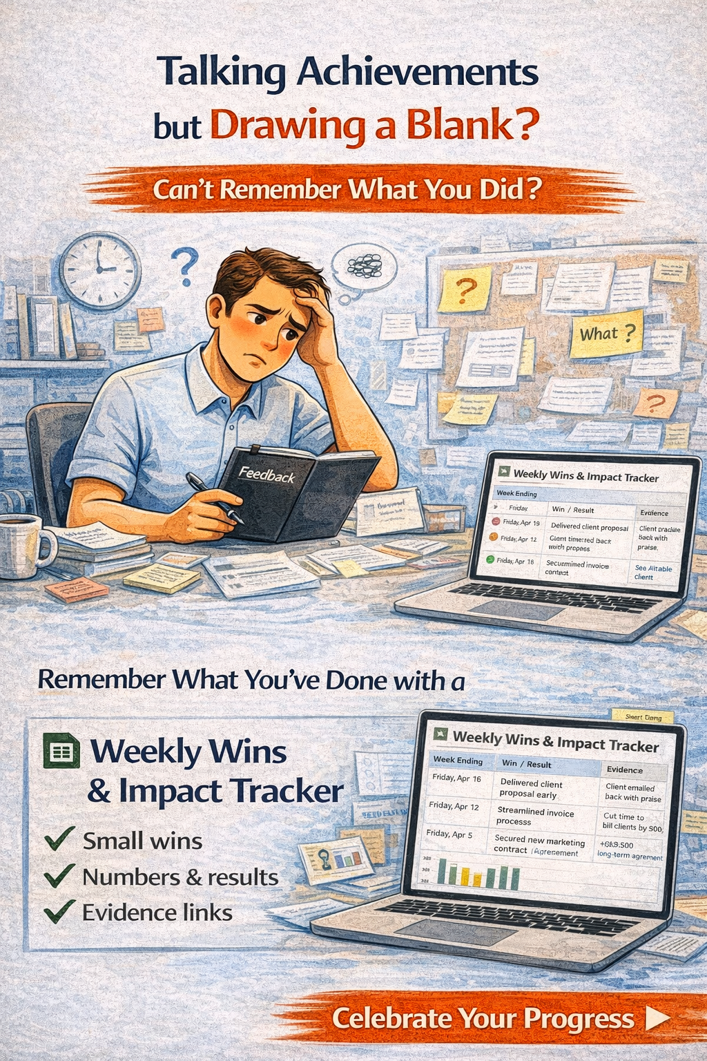 Weekly Wins & Impact Tracker | Capture Progress, Accelerate Your Career