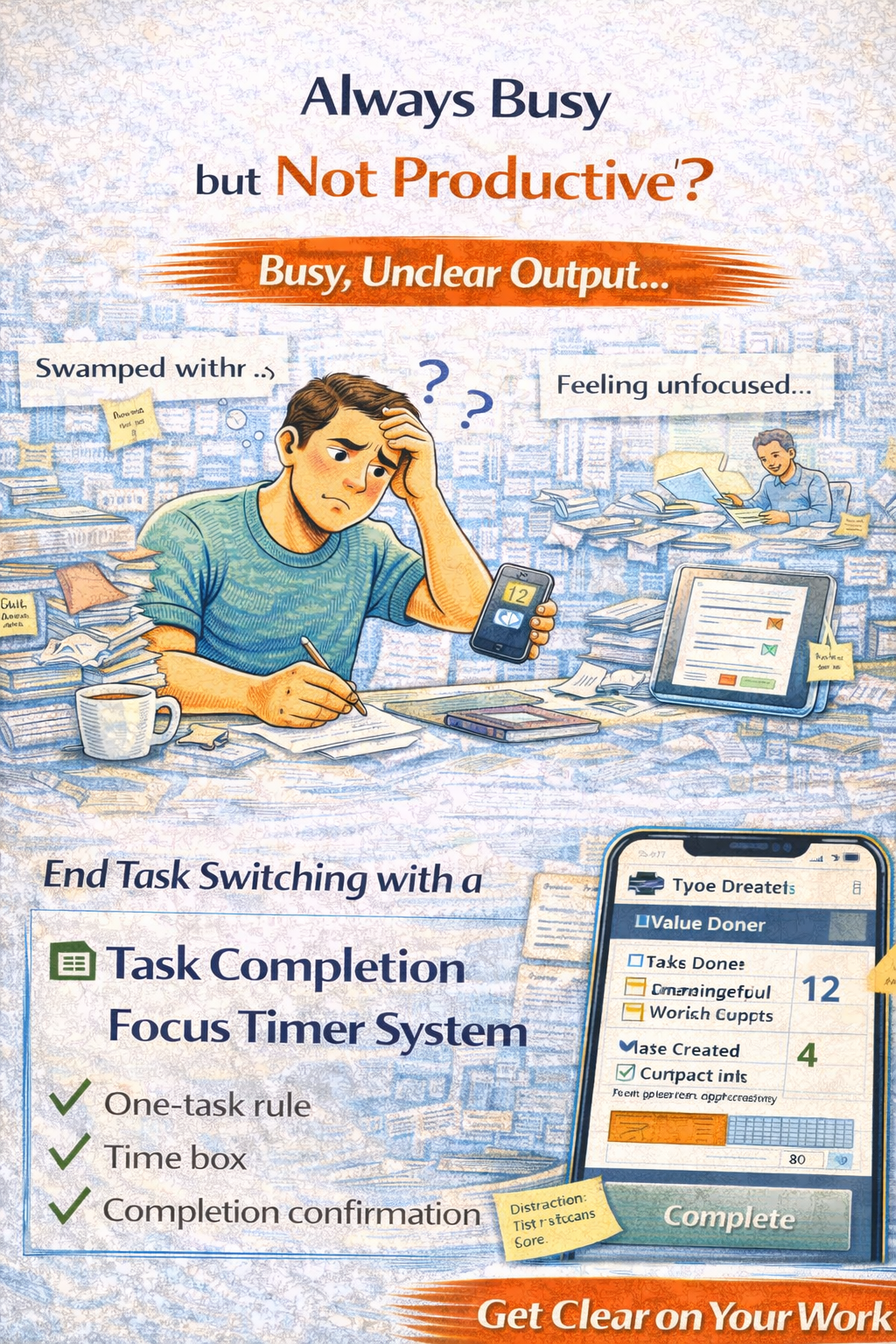 Busy vs Productive Reality Tracker | See the Difference, Reclaim Your Time