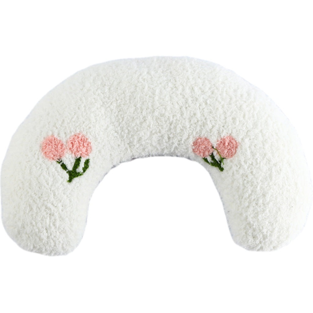 Premium U-Shaped Pet Neck Pillow - Ergonomic Sleep Support for Cats & Small Dogs
