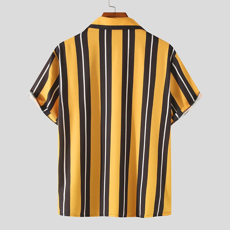 Soft Casual Shirt for Men – Summer Streetwear Short Sleeve Top