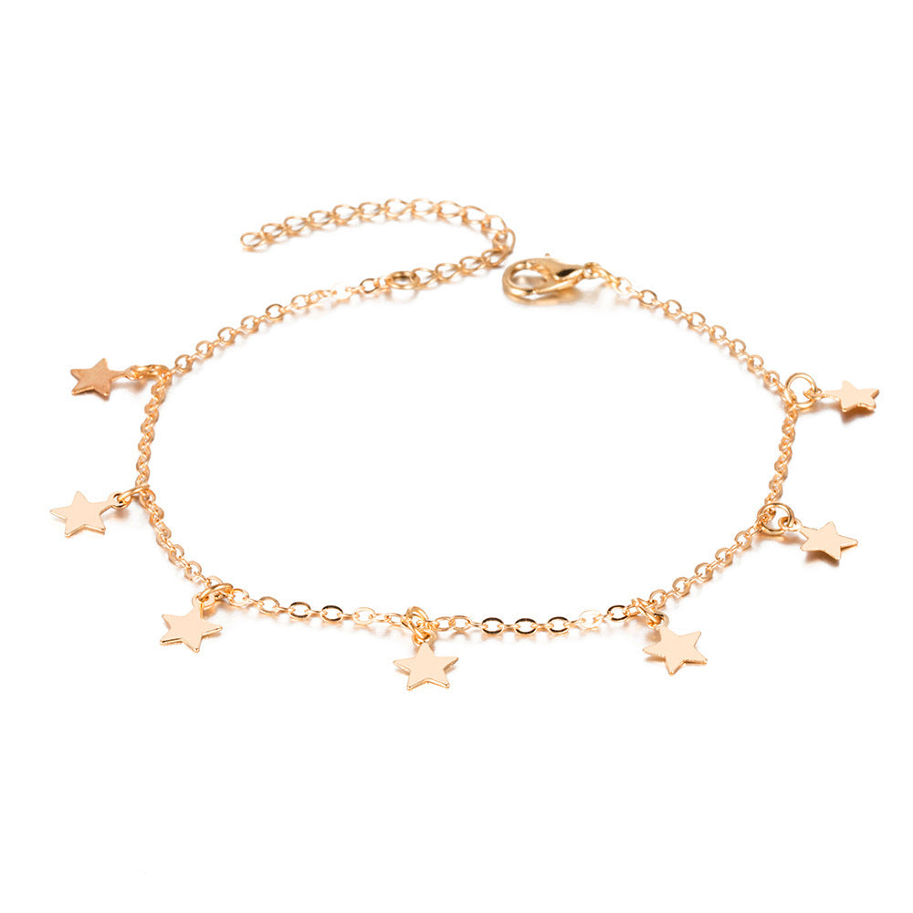 Simple Star Fashion Anklet for Women – Trendy Jewelry for Stylish Feet