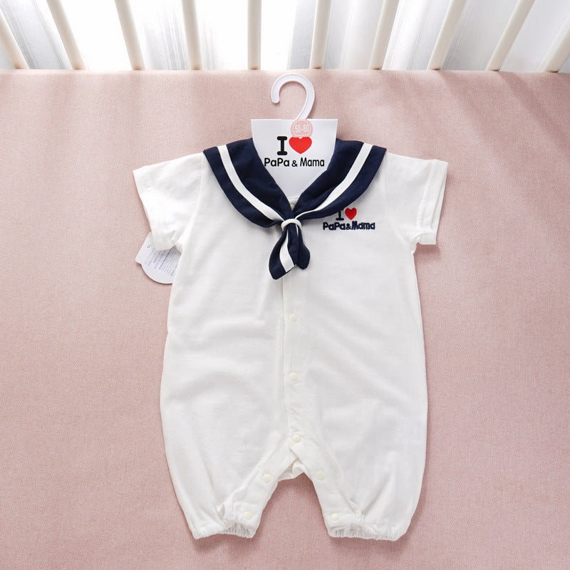 Navy Style Baby Onesies – Stylish Newborn Clothes for Boys & Girls, Soft Cotton Infant Bodysuit